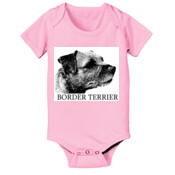 Border Terrier Drawing - 100% Cotton One Piece
